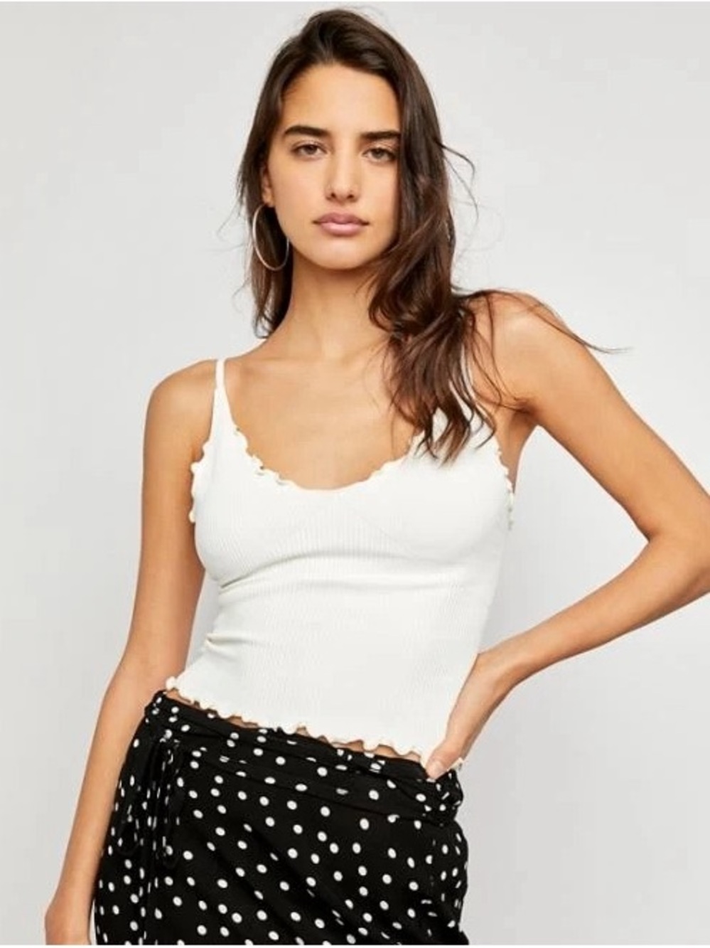 Free People Easy To Love Camisole in White